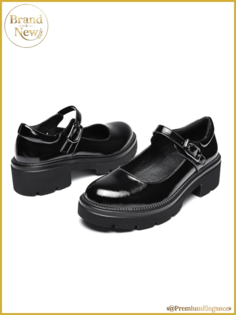 Womens Platform Mary Jane Pumps Chunky Block Heel Buckle Strap Dress Shoes